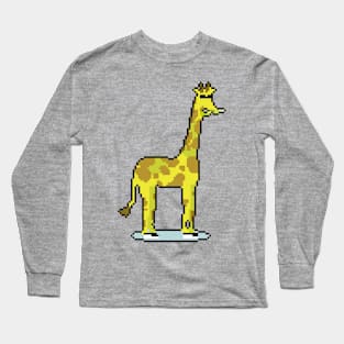 Savannah Chic: Pixel Art Design for Chic Fashion Long Sleeve T-Shirt